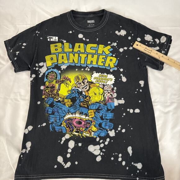 Marvel Black Panther Graphic T-Shirt, Tie-Dye Design Size: M - Picture 6 of 7